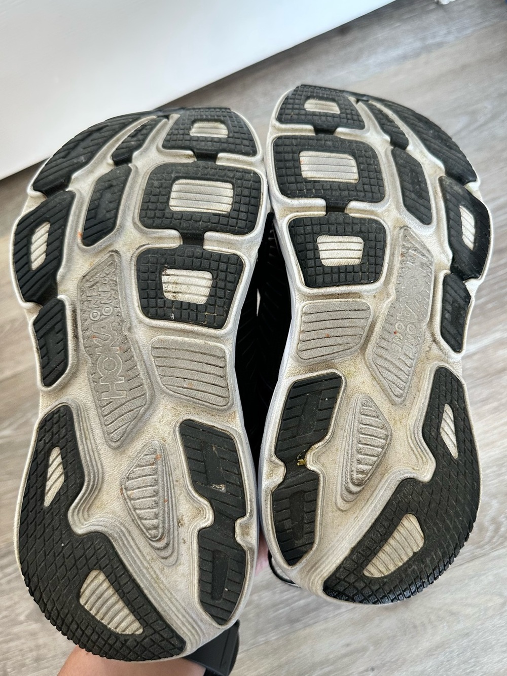 Hoka Bondi 7 Black White womens Running Shoes sneakers 6.5 walking one one - Picture 14 of 14